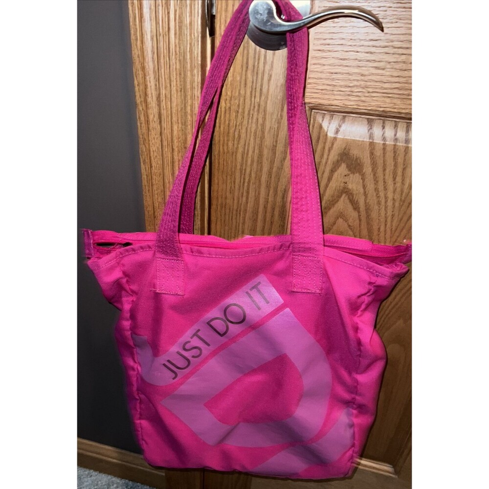 Nike JUST DO IT JDI tote bag vtg? pink 13x 15x 5 10” handle gym bag